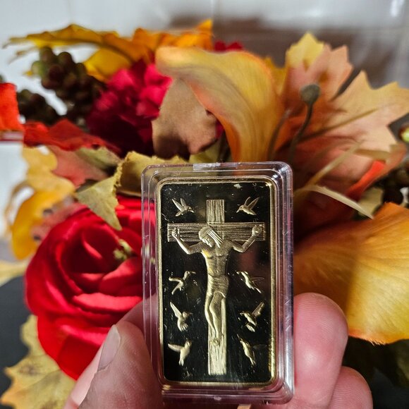 New 10 Commandments 24K Gold Plated Souvenir Gift Bar - Picture 1 of 4